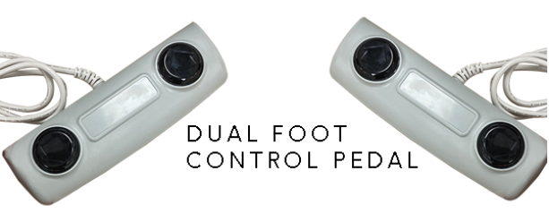 Dual foot pedal control