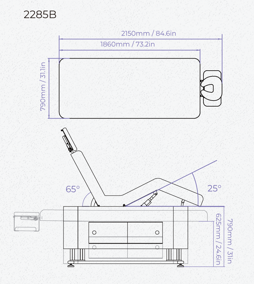 Eclipse Spa Table Dimensions