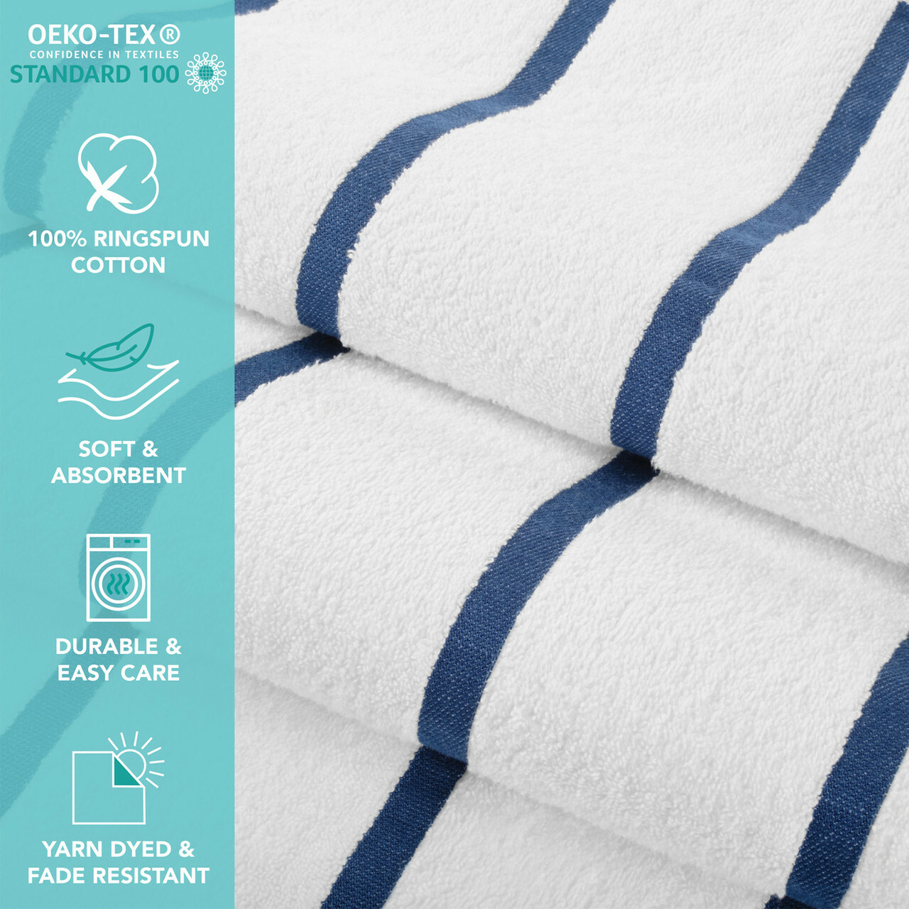 Las Rayas Resort Towels Closeup Features