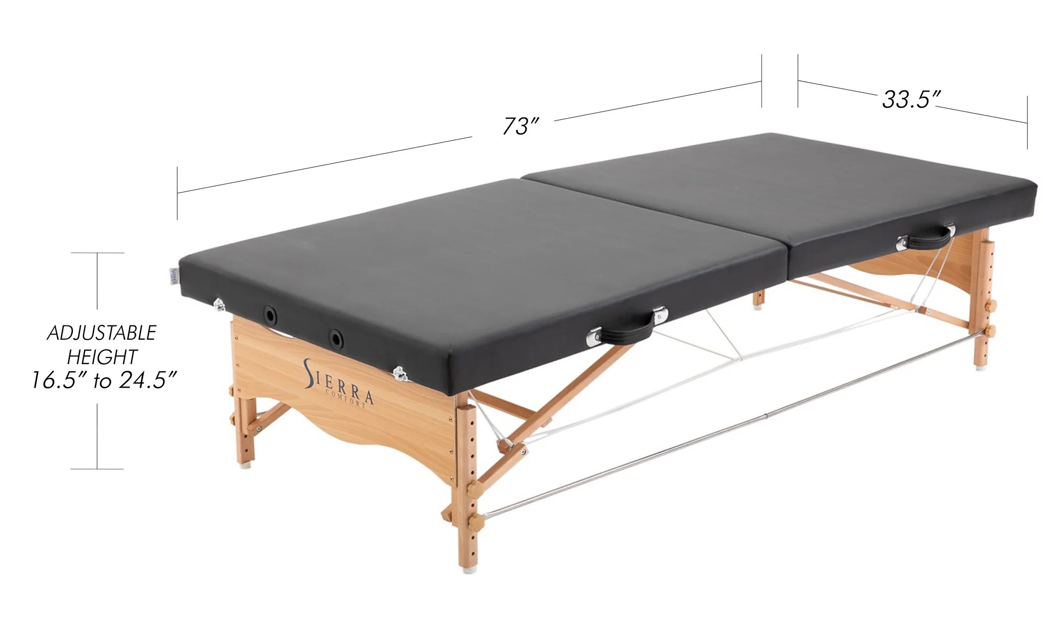 Low Height 33.5" wide Portable Massage Table Dimensions.jpg