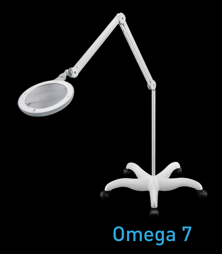 Omega 7 Lamp with Floor Stand