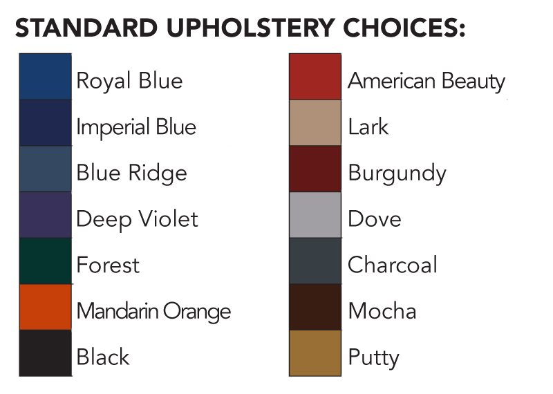 Standard Upholtery Options