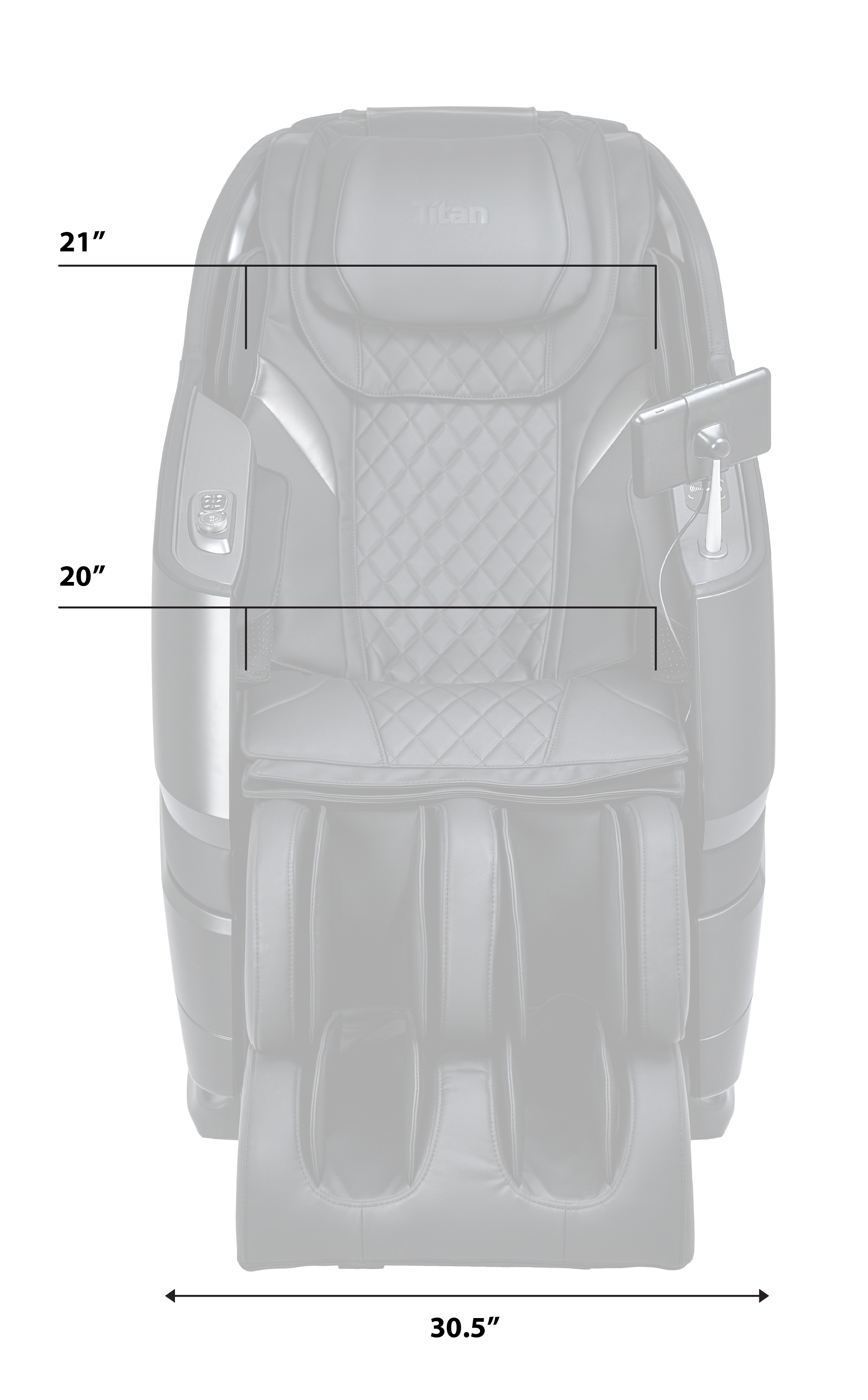 TP-Epic 4D Personal Massage Chair Dimensions