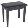 Piano Stool Black Matt With Lid And Storage Box