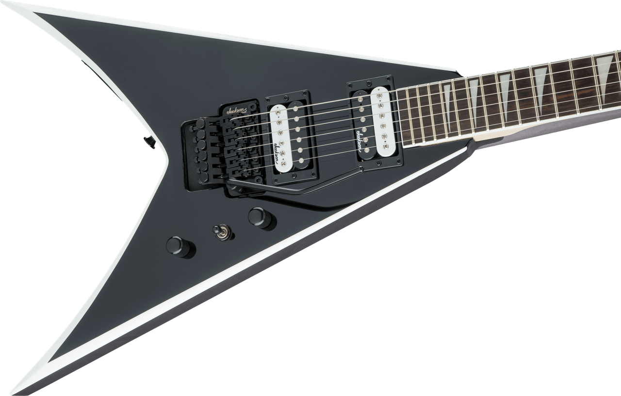 Jackson JS Series King V JS32 Electric Guitar Black with White Bevels