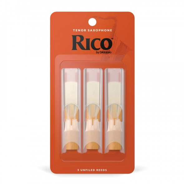 Rico Tenor Saxophone Reeds By D'Addario  2 gauge ( 3 pack )