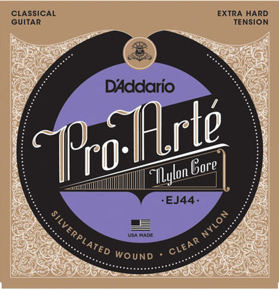 D'Addario EJ44 Pro-Arte Nylon Classical Guitar String Set, Extra Hard Tension