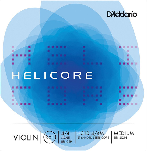 D'Addario Helicore 4/4 Scale Medium Tension Violin String Set D'Addario Helicore 4/4 Scale Medium Tension Violin String Set