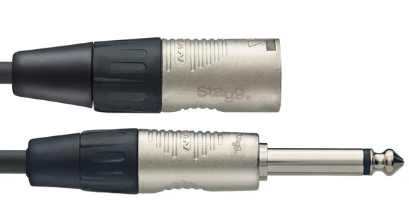 3 Metre Audio Cable - Mono 6.3mm Jack Plug To Male XLR Connector