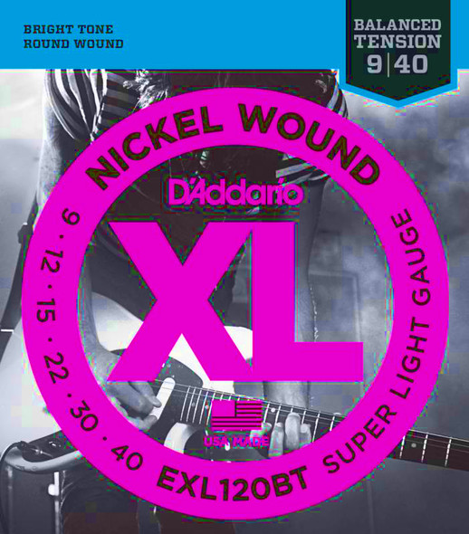 D'Addario XL EXL120BT Electric Guitar String Set 9-40 D'Addario XL EXL120BT Electric Guitar String Set 9-40