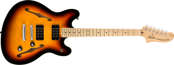 Fender Squier Affinity Series™ Starcaster®, Maple Fingerboard, 3-Color Sunburst Fender Squier Affinity Series™ Starcaster®, Maple Fingerboard, 3-Color Sunburst