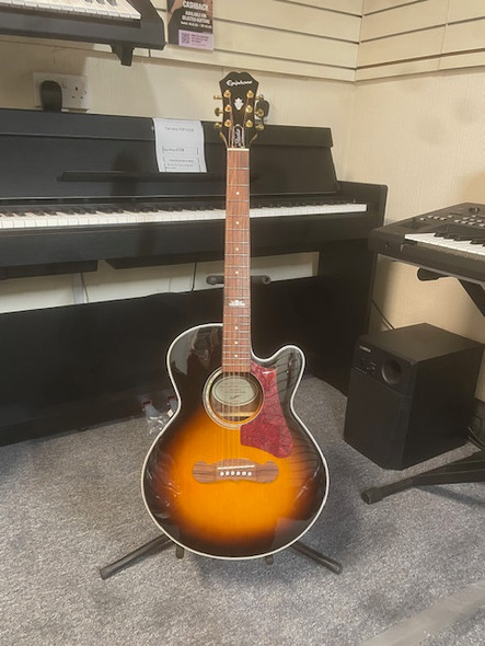 Epiphone J-200 EC Studio Parlor Electro Acoustic Guitar Vintage Sunburst Second Hand Epiphone J-200 EC Studio Parlor Electro Acoustic Guitar Vintage Sunburst Second Hand