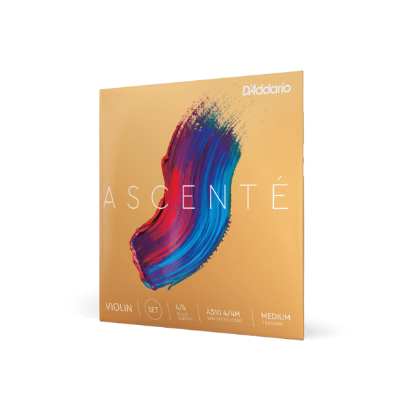 D'Addario Ascenté Violin String Set, 4/4 Scale, Medium Tension D'Addario Ascenté Violin String Set, 4/4 Scale, Medium Tension
