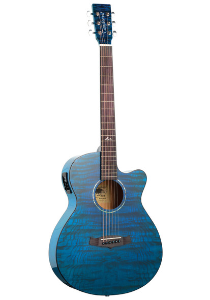 Fender Sonoran SCE Cutaway Electro Acoustic Guitar, Lake Placid