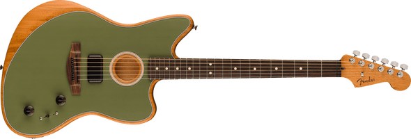 Fender  Acoustasonic Player Jazzmaster Guitar Antique Olive