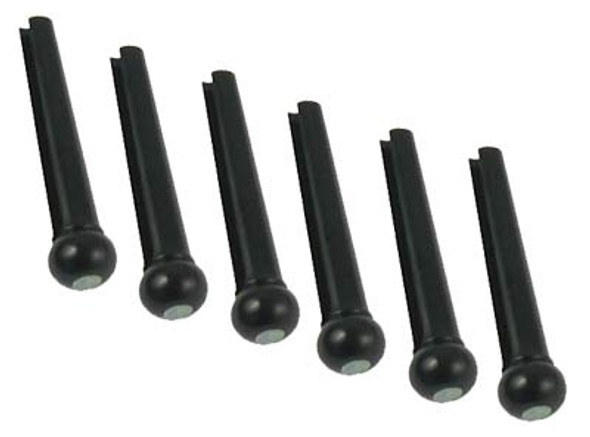 Guitar Bridge Pins Set Of 6 Black