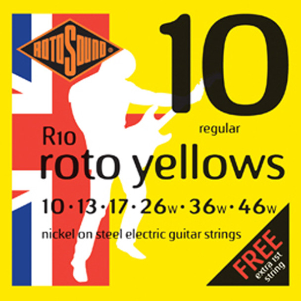 Rotosound R10 Roto Yellows Electric Guitar Strings (10-46)