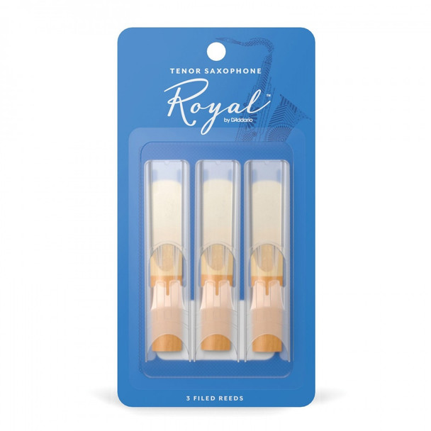 Rico Royal Tenor Saxophone By D'Addario  3.0 Gauge Reeds Pack of 3