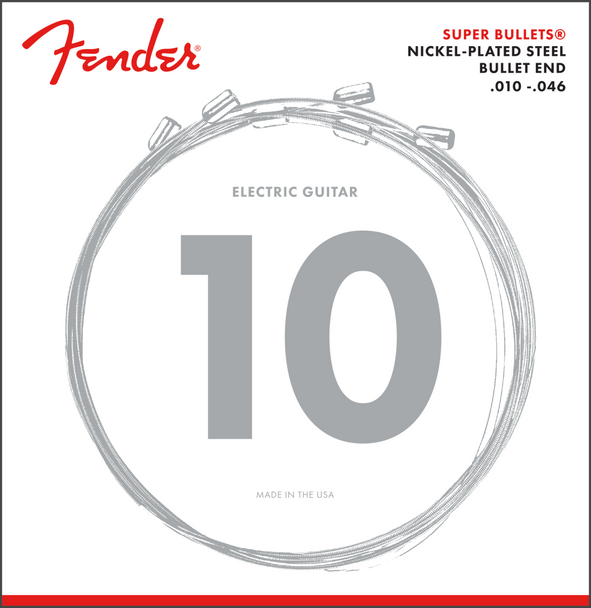 Fender Super Bullet Nickel Plated Steel 10-46 Electric Guitar String Set