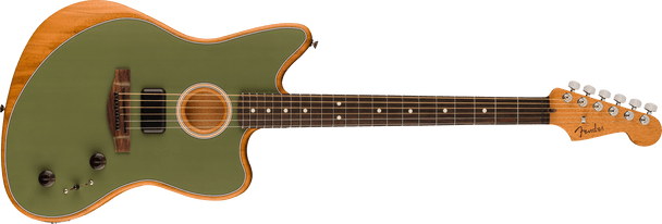 Fender  Acoustasonic Player Jazzmaster Guitar Antique Olive