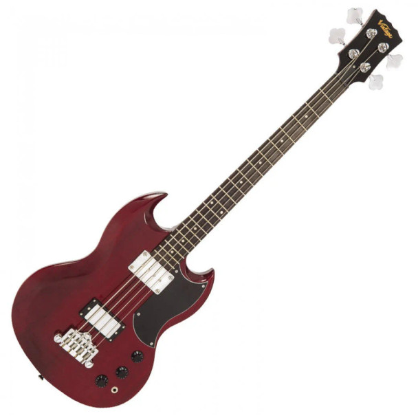 Vintage VS4 ReIssued Bass Guitar Cherry Ex Display