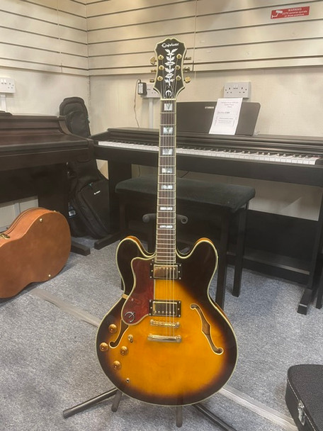Epiphone Sheraton Vintage Sunburst Left Handed  Second Hand