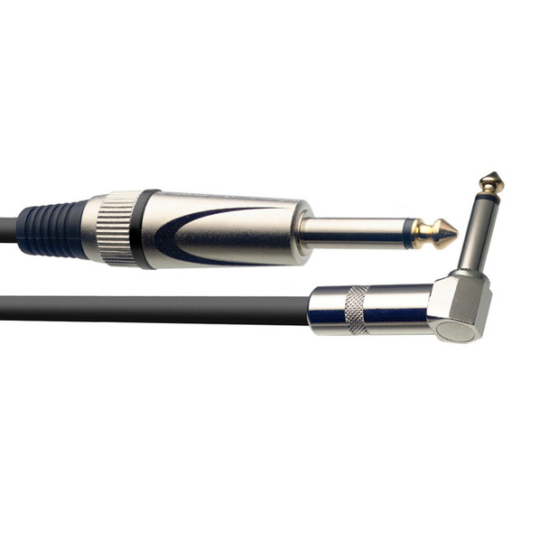 Guitar Cable Straight Jack To Right Angle Jack 1.5 Meter