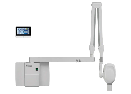 Belmont PHOT-xII LS LCD wall-mounted intraoral X-ray tube head and extension arm