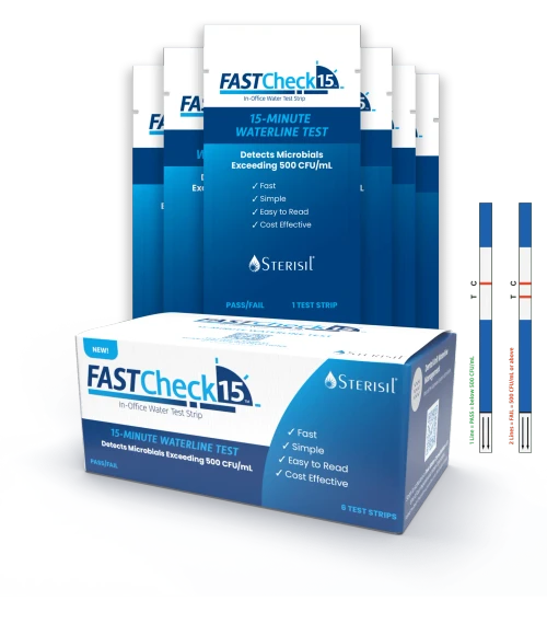 Sterisil FASTCheck15 in-office dental waterline test