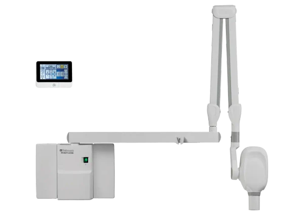 Belmont PHOT-xII LS LCD wall-mounted intraoral X-ray tube head and extension arm