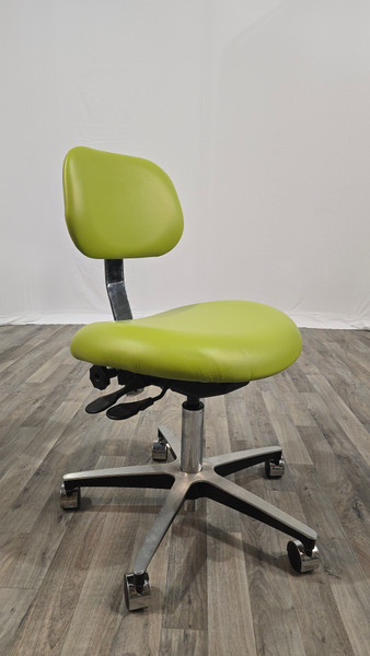 Belmont 080L Doctor Stool in Parrot upholstery front view