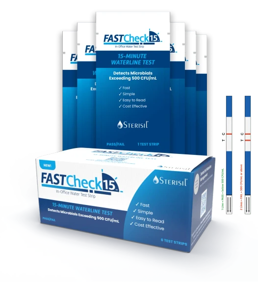 Sterisil FASTCheck15 in-office dental waterline test