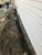 HDPE water barrier placed against a basement and crawlspace wall HDPE water barrier placed against a basement and crawlspace wall