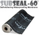 Subseal 40 Waterproofing Membrane - Foundation &amp; Siding