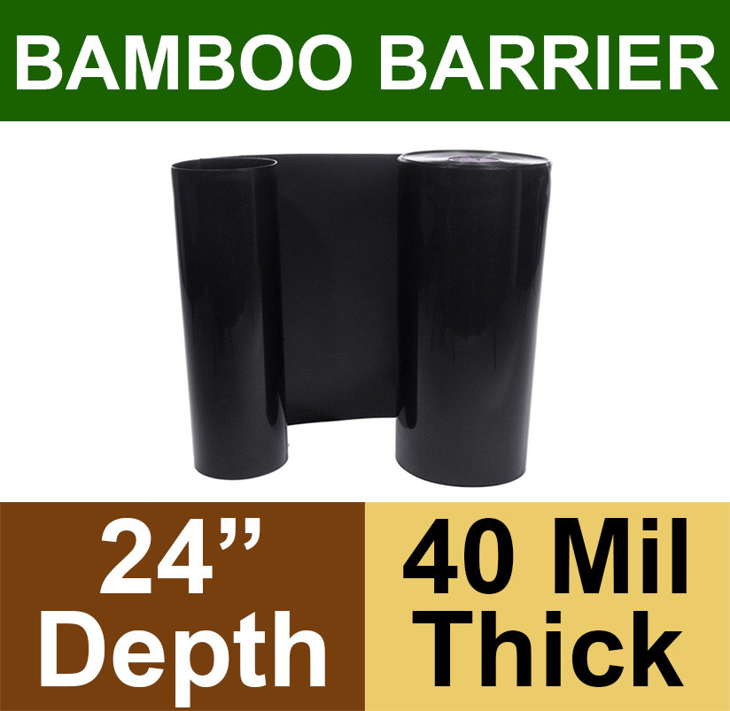 Bamboo Barrier Rhizome Barrier 24" x 100' Roll 40 mil Thickness
