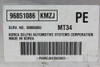 07 Kia Optra 96851086 Computer Brain Engine Control ECU ECM EBX Module