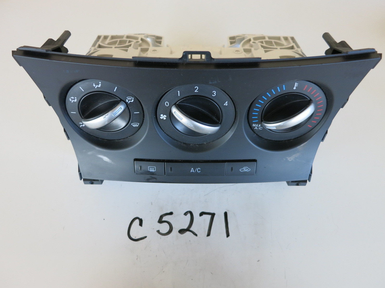 12 13 MAZDA 3 CLIMATE CONTROL PANEL TEMPERATURE UNIT A/C HEATER OEM C5271