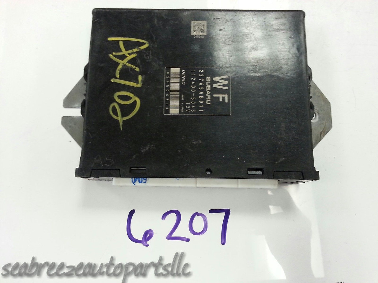 2011 11 SUBARU IMPREZA 2.5L MT COMPUTER BRAIN ENGINE CONTROL ECU ECM MODULE 6207