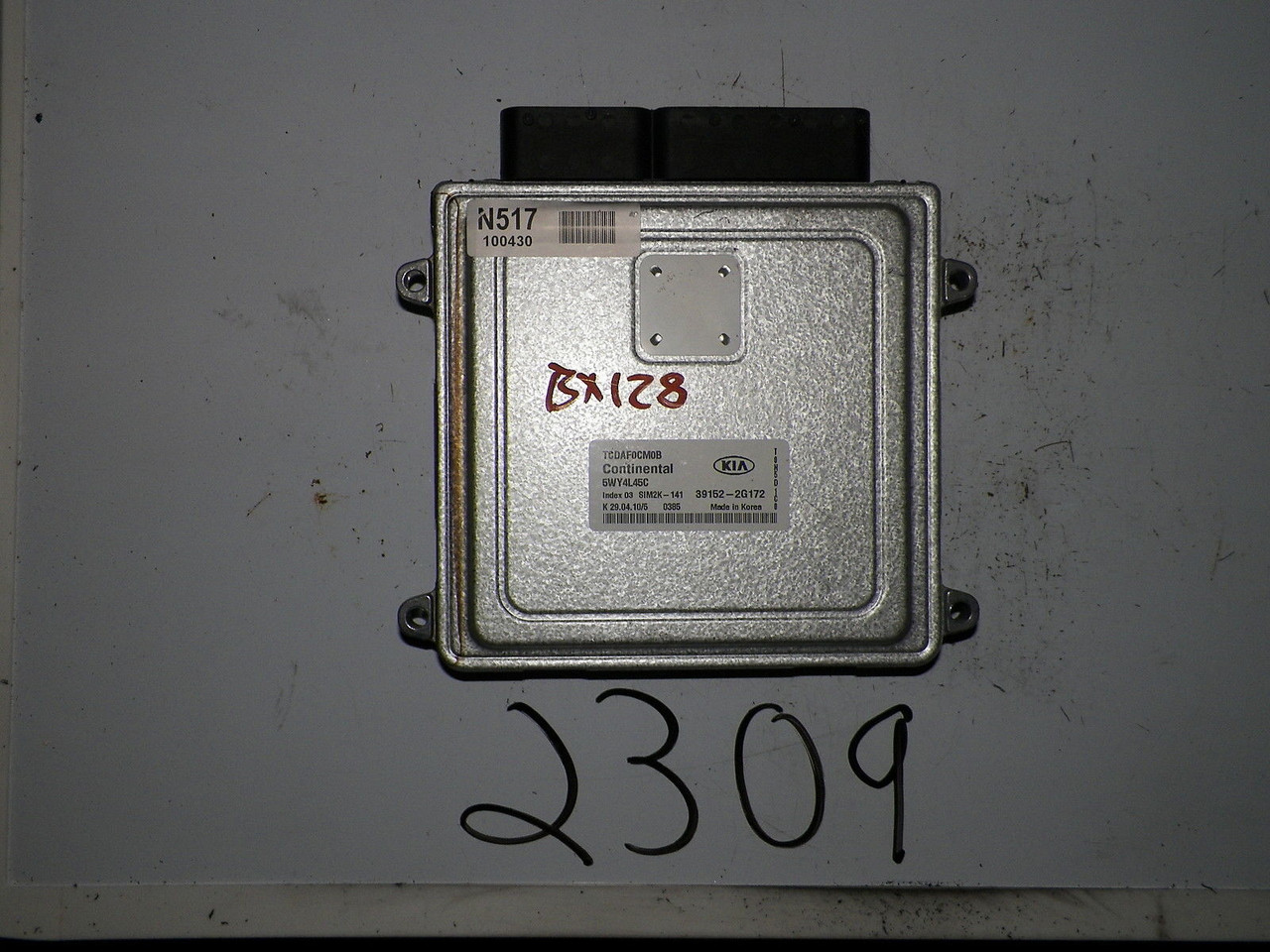 2010 10 KIA FORTE 2.0L AT 4SPD COMPUTER BRAIN ENGINE CONTROL ECU ECM MODULE UNIT
