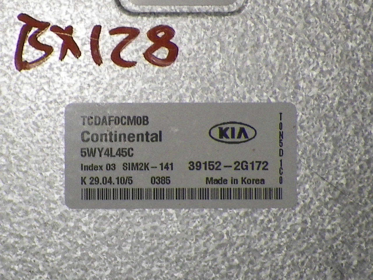 2010 10 KIA FORTE 2.0L AT 4SPD COMPUTER BRAIN ENGINE CONTROL ECU ECM MODULE UNIT