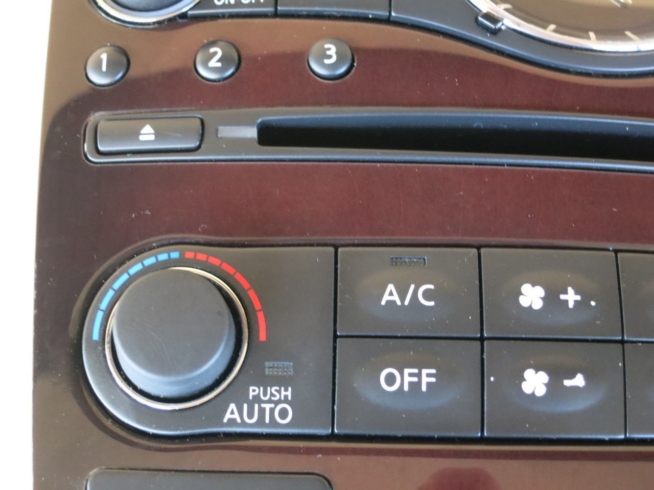 10-15 INFINITI EX35 "AUDIO CONTROL PANEL" TEMP CLIMATE UNIT HVAC OEM CC1688