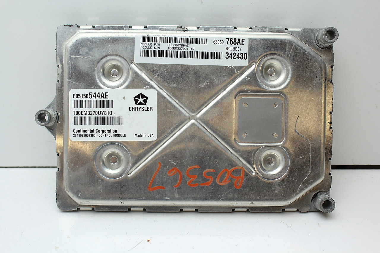 11 CHALLENGER P05150544AE COMPUTER BRAIN ENGINE CONTROL ECU ECM EBX MODULE K9757