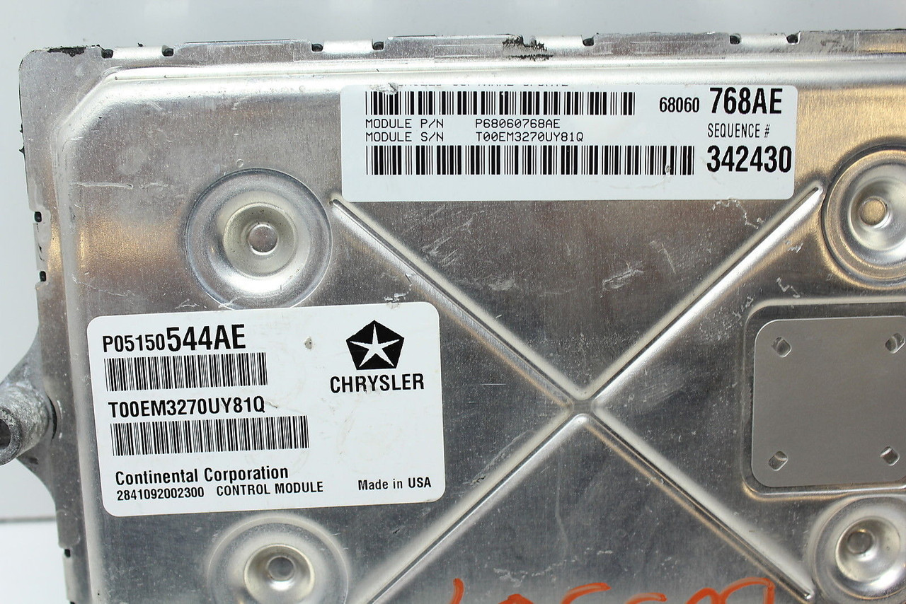 11 CHALLENGER P05150544AE COMPUTER BRAIN ENGINE CONTROL ECU ECM EBX MODULE K9757