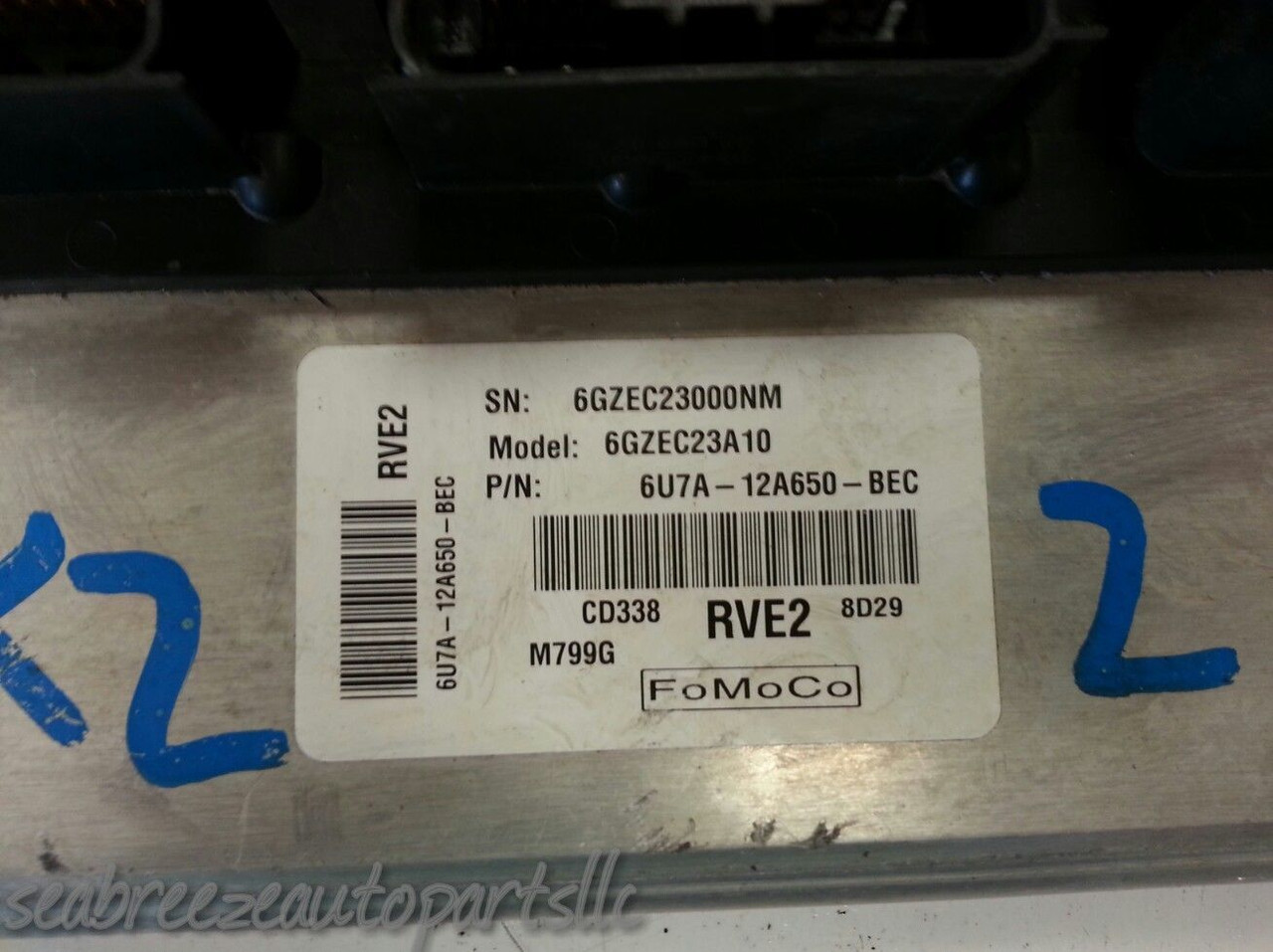 06 07 2006 2007 FUSION MILAN 2.3L COMPUTER BRAIN ENGINE CONTROL ECU ECM MODULE