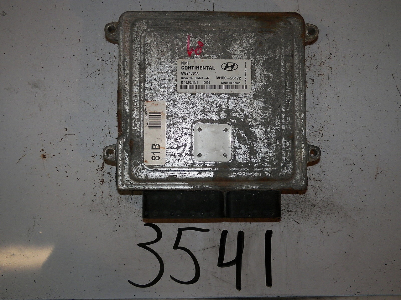 09 10 11 12 ELANTRA 2.0L AT COMPUTER BRAIN ENGINE CONTROL ECU ECM MODULE UNIT