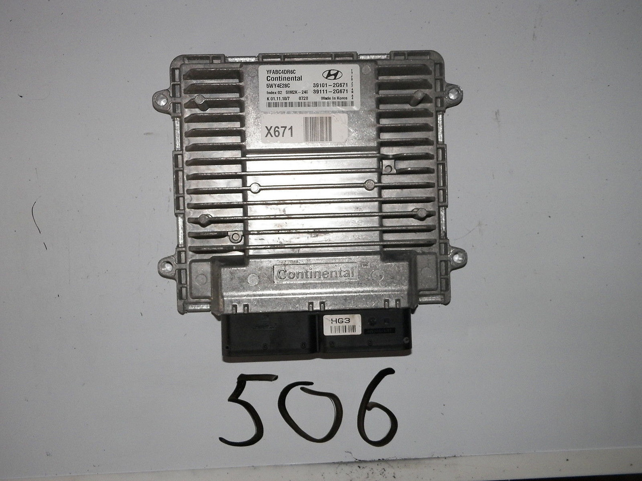 2011 2012 2013 11 12 13 SONATA COMPUTER BRAIN ENGINE CONTROL ECU ECM MODULE