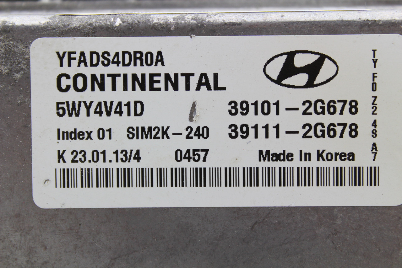 11-14 Hyundai Sonata 39111-2G678 Computer Brain Engine Control ECU ECM Module 11-14 Hyundai Sonata 39111-2G678 Computer Brain Engine Control ECU ECM Module