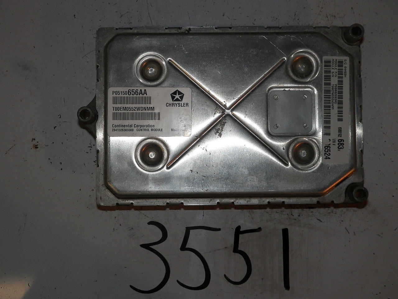 2011 2012 11 12 JOURNEY 3.6L COMPUTER BRAIN ENGINE CONTROL ECU ECM MODULE UNIT