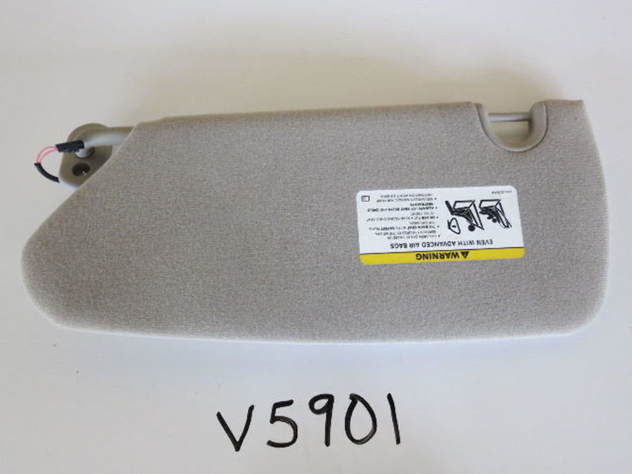 04 05 06 PACIFICA RIGHT PASSENGER SIDE INTERIOR SUN VISOR SUNVISOR GREY V5901