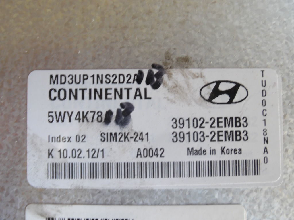 11 12 13 ELANTRA 1.8L AT COMPUTER BRAIN ENGINE CONTROL ECU ECM EBX  MODULE K554